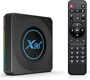Android 11.0 TV Box, X96 X4 Amlogic S905X4 TV Box 4GB RAM 64GB ROM Dual-WiFi 2.4Ghz/5Ghz BT 4.1 100/1000M Quad Core 64 Bits 3D/8K 1000M Set Top Box,4gb+32gb