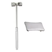 Double Face Steel Hammer 6" Round Hard Head Mallet with Steel Plate
