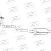 Redback Cat Conv Bolt On to suit Astra Ts Hatch 1.8L - C5165