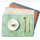 Multipurpose Faux Leather Placemat Durable Dining Table Mat Outdoor