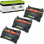 3PK CF281A BK Toner For HP 81A LaserJet Enterprise M604n M604dn M630h M630dn