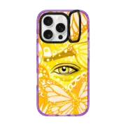iPhone 16 Pro Impact Ring Stand Case MagSafe Compatible Everything is Yellow by Sofia Castellanos