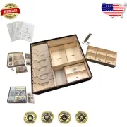 Enhanced Dead of Winter Game Organizer with Adjustable Compartments & Hinge Lid