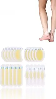 Honwor 20Pcs Waterproof Blister Pads with Gel Guard - Blister Bandages for Fingers, Toes, Forefoot, and Heel - New Material Blister Cushions for Effective Prevention