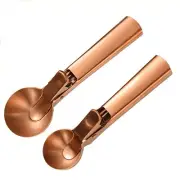 Ice Cream Scoop, 2Pcs Stainless Steel Cookie Scoop with Trigger Melon7905