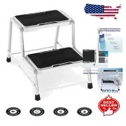 Durable Non-Slip 2 Step Stool - Perfect for Reaching High Counters and Cabinets