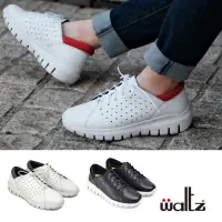 在飛比找momo購物網優惠-【Waltz】時尚皮面 休閒小白鞋 女款(652191 華爾