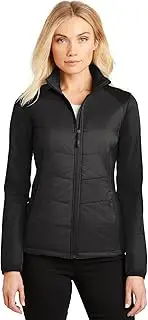 [Port Authority] Ladies Hybrid Soft Shell Jacket. L787 Deep Black XS