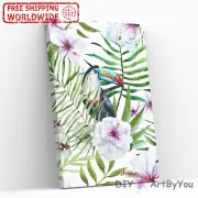 Paint By Numbers Kit Flowers Abstract Brush Framed Kids Decor Oil Painting Home