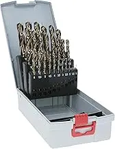 Bosch Professional 25pc. HSS-Cobalt ProBox Metal Drill Bit Set (for Stainless Steel, Ø 1-13 mm, Accessories Drill Driver and Drill Stand)