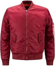 [Tesceses] Men Autumn Bomber Jackets Army Combat Pilot Ma-1 Military Caots