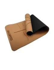 [PowerTrain] Eco-Friendly Cork Brown 6mm Yoga Exercise Mat