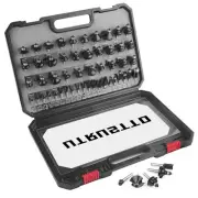 UTRUSTTO Router Bits 1/4 Inch Shank 50 Pieces Tungsten Carbide 1/4" Router Bi...