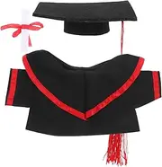 HAWILLOSCH Graduation Costume for Dolls Cute Decoration Car Decoration Cosmetic Hats Animal Hats Big Nose Costumes Flower Hat Decoration Car Sticker Decoration Portable Cream Cloth Red