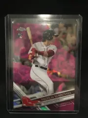 2017 Topps Chrome Andrew Benintendi Pink Refractor RC #100 Red Sox