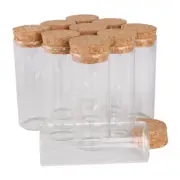 48pcs 40ml Lab Glassware Glass Test Tube with Cork Stopper Jars Vials 30*80mm