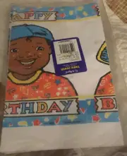 Vintage African American Birthday Party Table Color RETRO 80s 90s NEW OLD STOCK