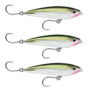 3x Rapala 7cm Saltwater X Rap SubWalk Walk the Dog Bait Fish Lures - OGreen