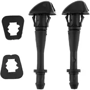 Jodriva 2Pcs ABS Car Front Windshield Washer Spray Nozzle Wiper, for Hover H3 H5 Spray Nozzle windscreen Washer Jet Wiper Washer Jet