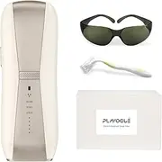 Laser Hair Removal for Men and Women, PLAVOGUE Hair Removal Safe at Home for Long-Lasting Body and Hair Removal for Underarm,Bikini and Leg,Beige