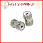 Ancable 2-Pack SO-239 / PL-259 UHF Female to Female Coax Cable Barrel Adapter Co