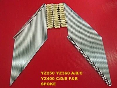 Fit YAMAHA YZ250 YZ360 A/B/C YZ400 C/D/E F&R SPOKE 72 Pcs.NIPPLE GOLD JAPAN [mi]