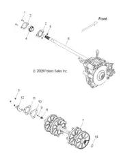 Polaris Bearing, Genuine OEM Part 3514667, Qty 1