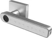 Smart Lock, Tuya Smart Door Lock Fingerprint Locks App Control Biometric Fingerprint Password Household Handle Lock Gateway,for Bedroom Hotel Office Apartment(Tuya ble Silver) FANDIAO