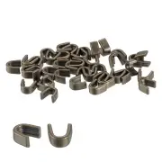 100Pcs #5 U Shape Top Stoppers for Zippers Replacing, Bronze Tone