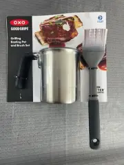 OXO Good Grips Stainless Steel Grilling Basting Brush Set (2-Piece)
