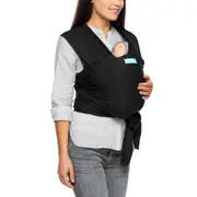Moby Classic Wrap Baby/Newborn Cotton Fabric Body Travel Carrier Black