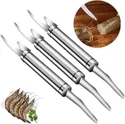Multifunctional 5 in 1 Fast Shrimp Peeler and Fish Scale Knife - Stainless Steel Cleaner for Fish Maw, Shell Peeling - Home Kitchen Tool