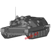 3D printing 1/72 Soviet ASU-85 tank destroyer unpainted model kit