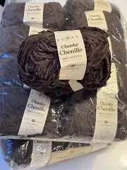 Rowan Yarn Chunky Chenille 20 Skeins Chocolate Brown NEW