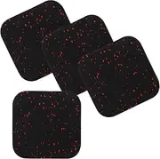 Noise Reduction Exercise Equipment Mats Pack of Anti-Vibration Mats for Treadmill Chair and Furniture Leg Pads
