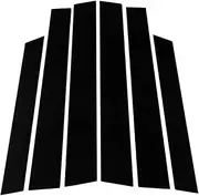 HOUV Fit for CR-V 2007 2008 2009 2010 2011 Gloss Paino Black Pillar Posts Door Moulding Trim Window Decal Cover Accessories