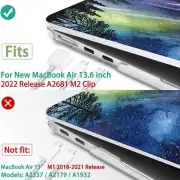 Compatible with 2022 MacBook Air 13.6 inch Case Release Model: A2681 Night Sky C