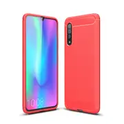 MCC Slim Samsung Galaxy A90 5G Carbon Fibre Soft Carbon Case Cover A908 [Red]