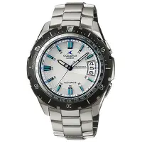 在飛比找Yahoo奇摩購物中心優惠-CASIO OCEANUS系列 極簡都會太陽能六局電波錶-白