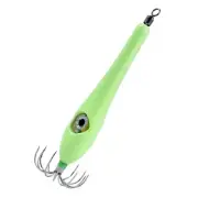 Fluorescent Fishing Shrimp Hook Blowing Tube Baits with Octopus Squid Jig Hooks