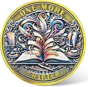 Book Lovers Decision Coin - 'One More Chapter' vs 'Go to Bed' Dual-Sided Medallion