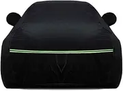 Waterproof Car Cover Compatible with Audi A5 A6 A7 A8 Dust-Proof Windproof Rain Snow Weather Effectively Protect Car Paint (Color : Black, Size : A6 Allroad)