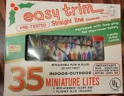 Vintage 35 Miniature Lites Easy Trim Kmart Multi Color WORKS GREAT Christmas