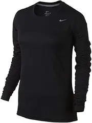 (Medium, Black) - Nike Women's Dri-Fit Legend Long Sleeve T-Shirt