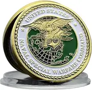 Navy Seal Challenge Coin Special Warfare Coin with 3D Design - Symbol of Courage and Professionalism for Military Collectors