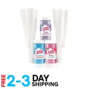 Make Your Own Cotton Candy: 11oz Cherry, Blue Raspberry & Grape Floss Sugars