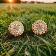 Real 14k Gold Plated Iced Round Hip Hop Earrings Studs MOISSANITE Men Ladies GRA