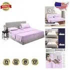 Luxury 34" Split Top King Sheet Set - 100% Egyptian Cotton, 600 TC Lilac