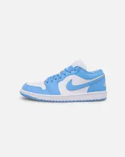 [JORDAN] Jordan Women's Air Jordan 1 Low "Unc" Blue/white - Size 6 6 Blue/White