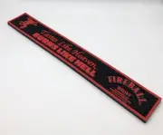 Fireball Cinnamon Whiskey Rubber Bar Rail Spill Mat Black Red